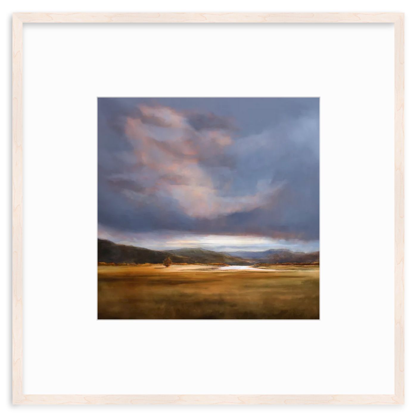 The Arriving Light, 31x31" framed print