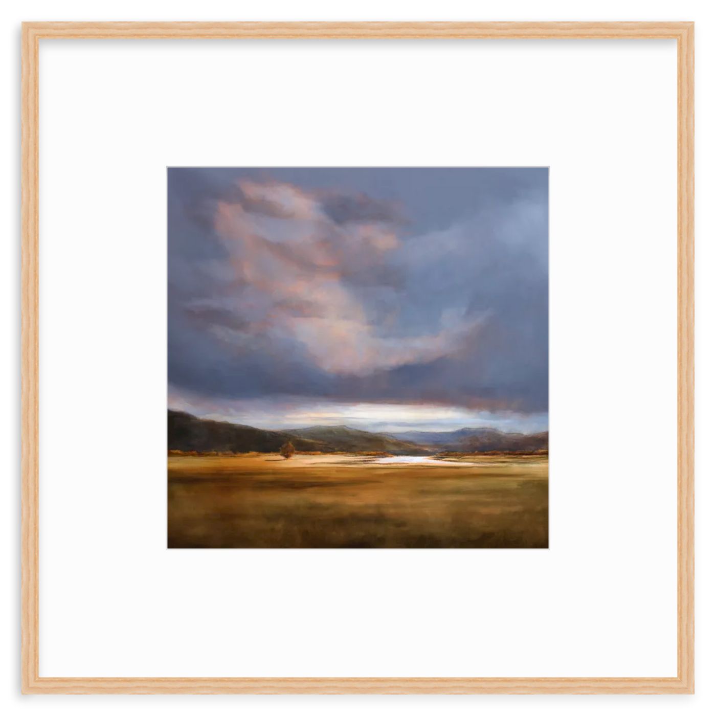 The Arriving Light, 31x31" framed print