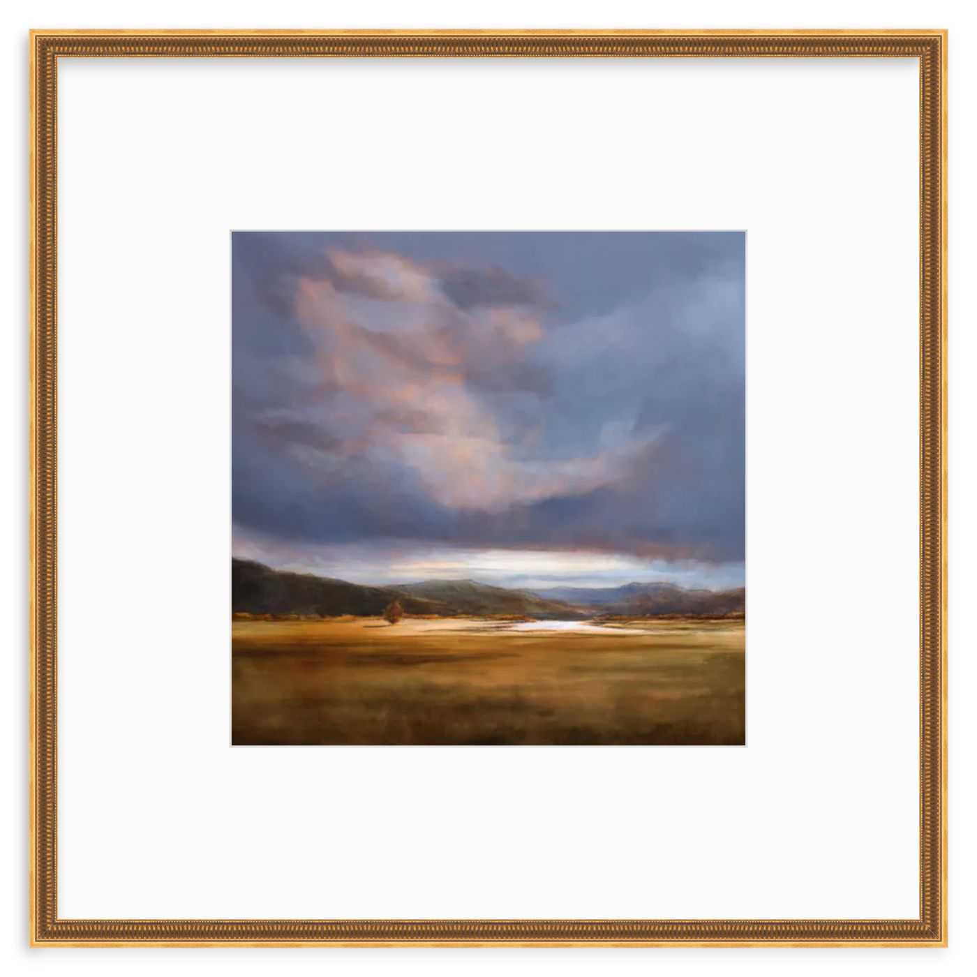 The Arriving Light, 31x31" framed print